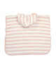 Pink Stripe Towel Poncho image number 3