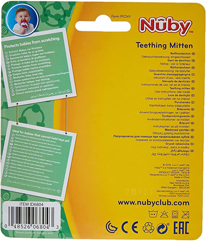 NUBY Happy Hands Teething Mitten (3m+) image number 2