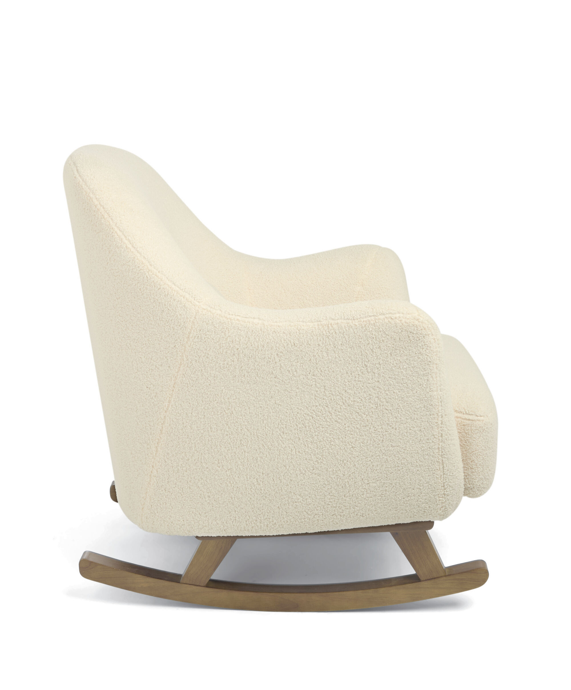 Penrose Nursing Chair & Stool - Off White Boucle image number 6