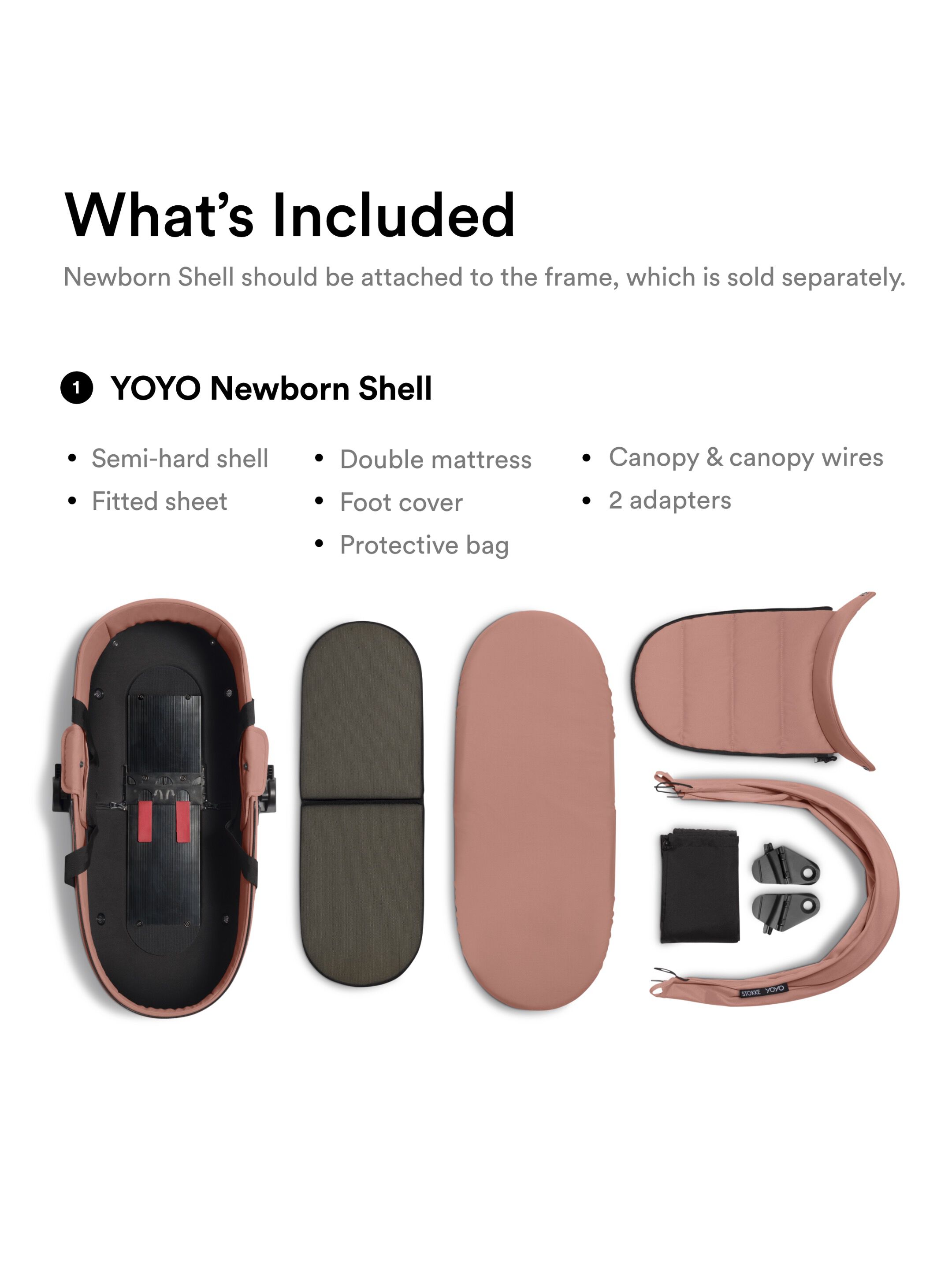 Stokke YOYO newborn shell Ginger image number 6