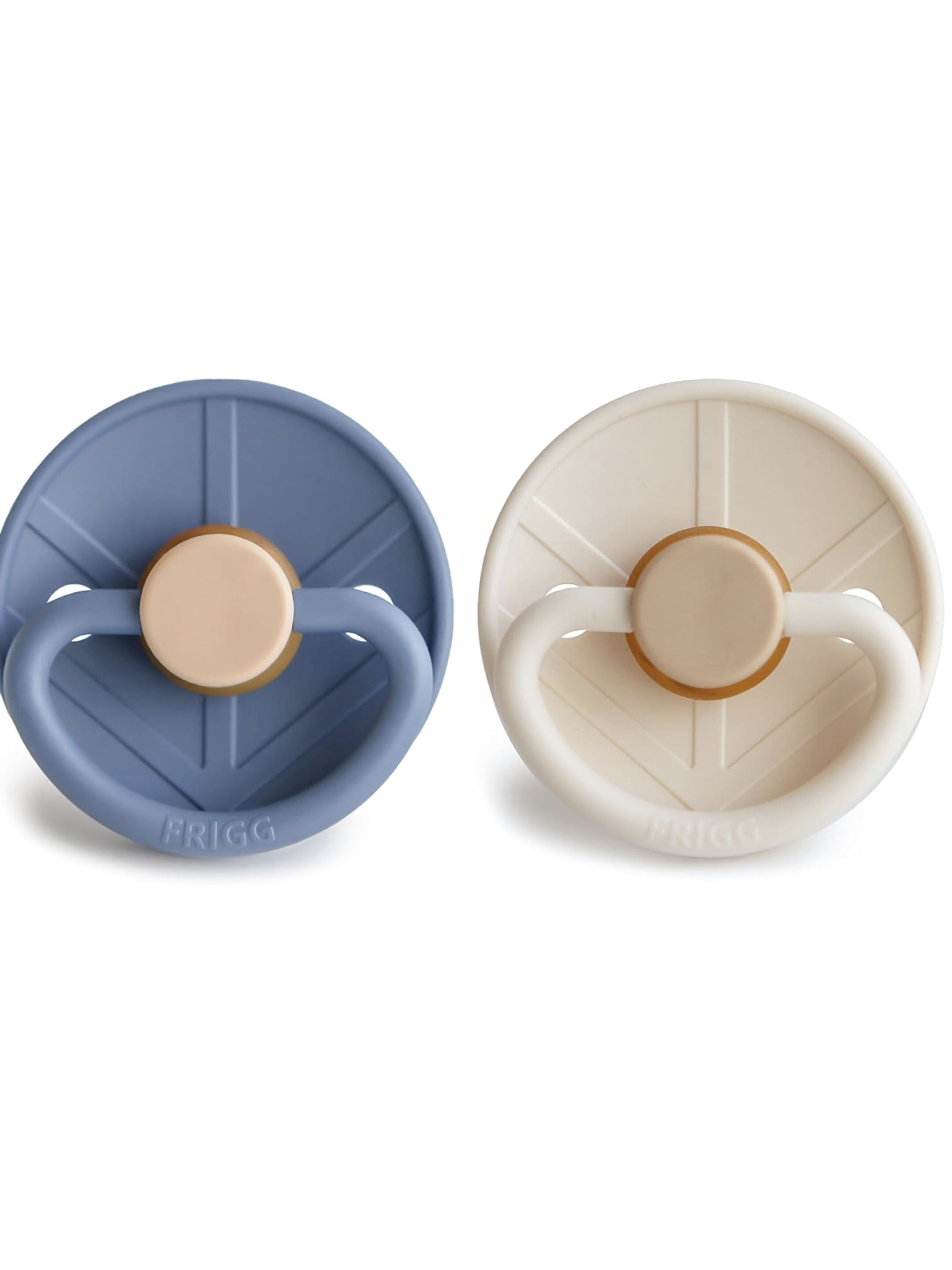 FRIGG Little Viking Silicone Baby Pacifier 6-18M 2-Pack Ocean View/Cream - Size 2 image number 2