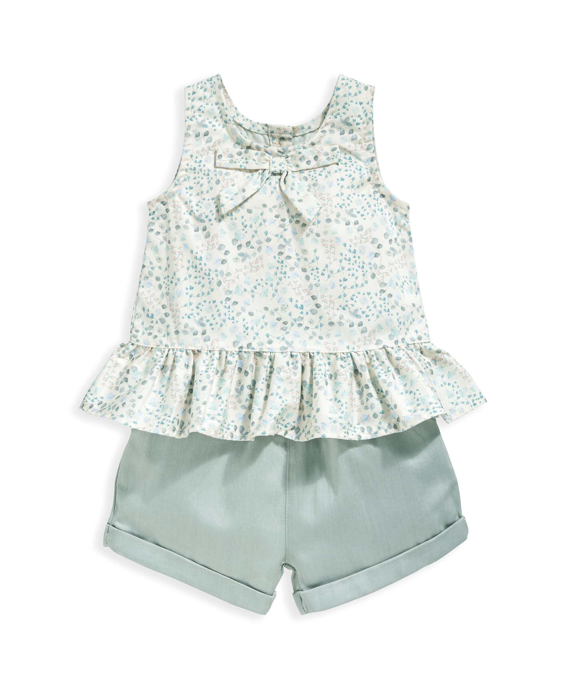 2 Piece Floral Print Top & Short image number 2