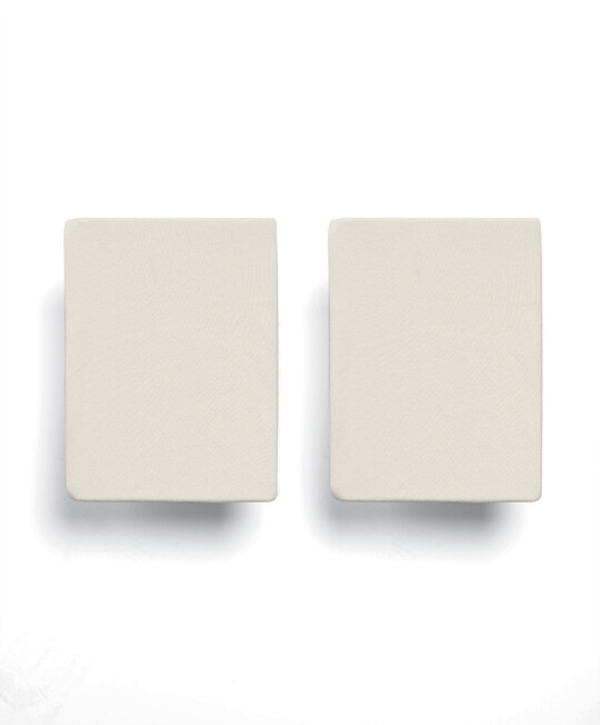 Fitted Moses Sheets - Cream (Pack of 2) image number 3