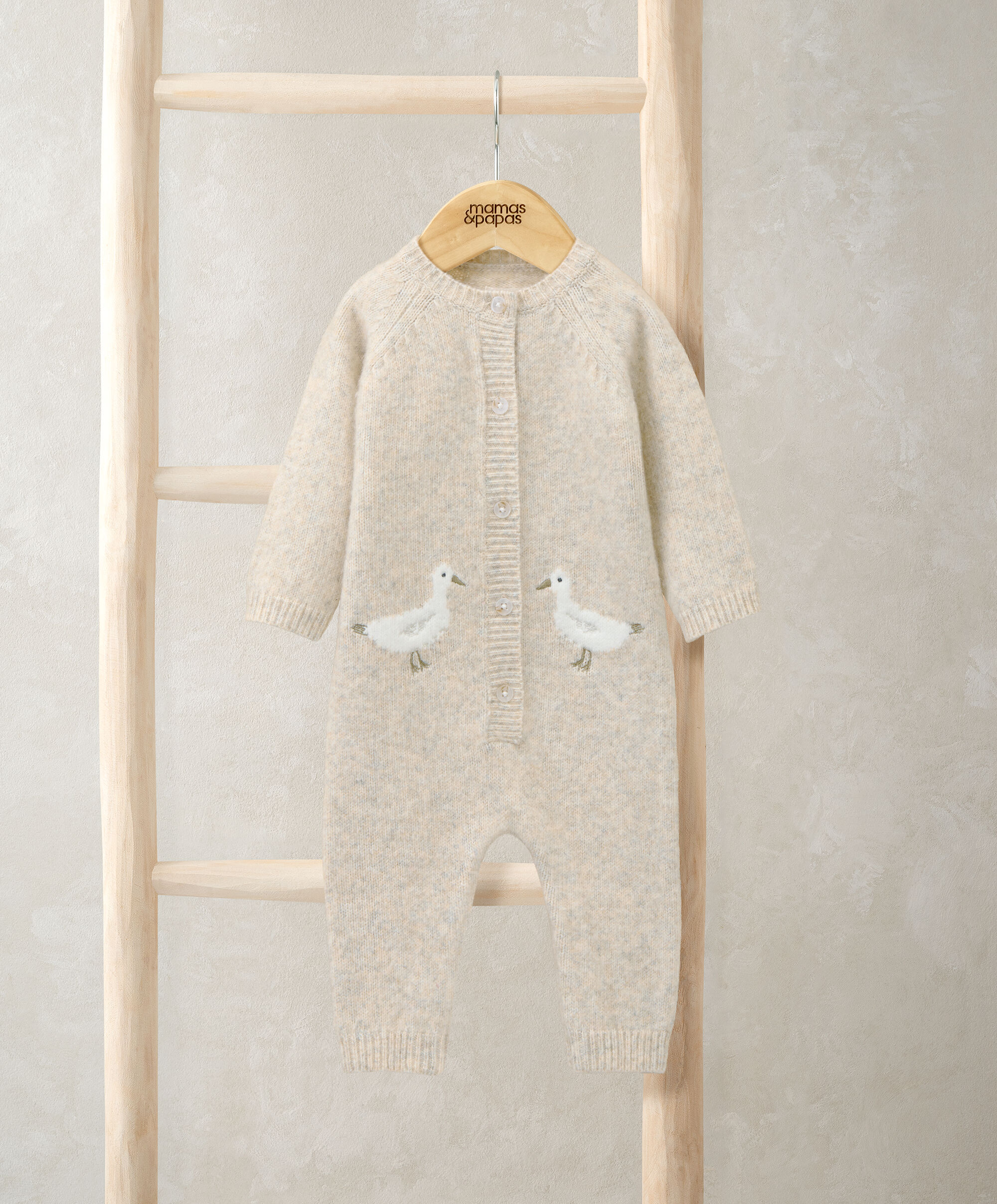 Duck Knitted Romper image number 1