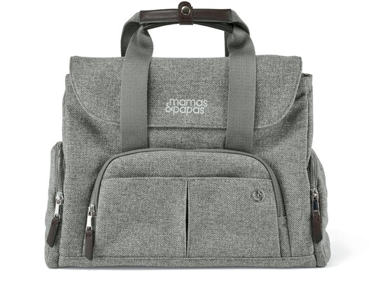 Bowling Style Changing Bag - Woven Grey image number 6