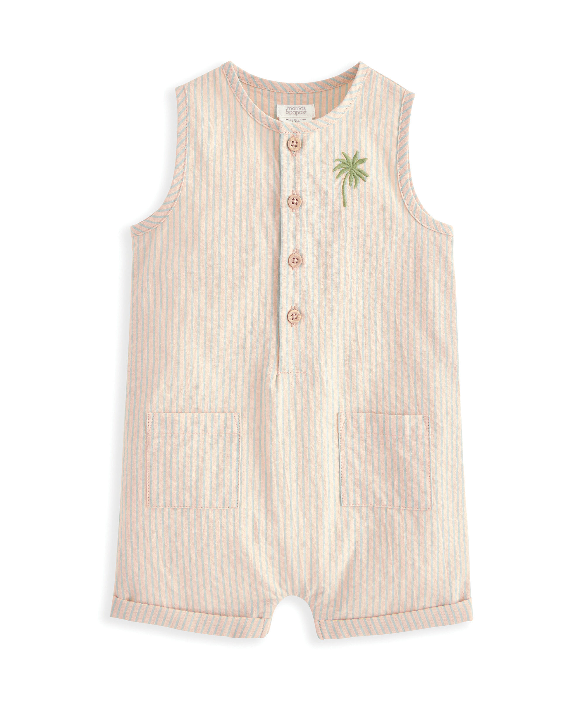 Sleeveless Romper & Hat image number 4