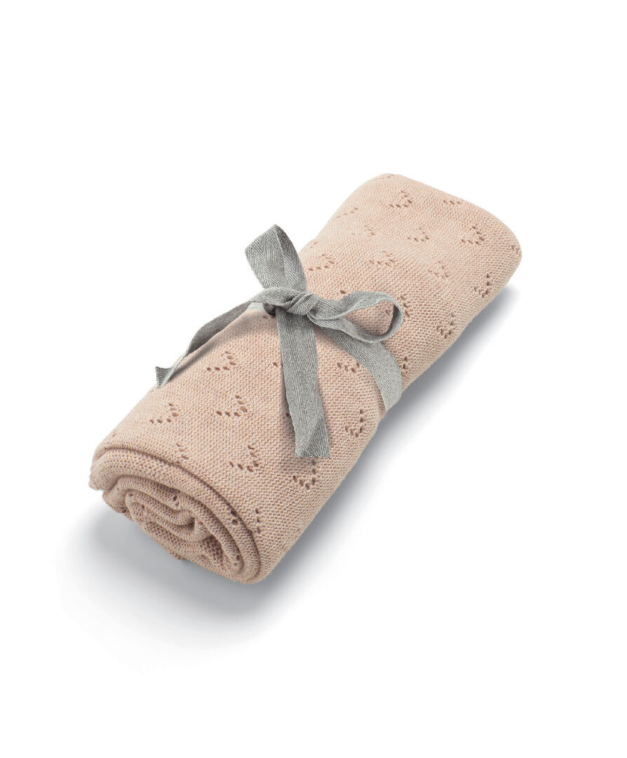 Pink Pointelle Blanket image number 1