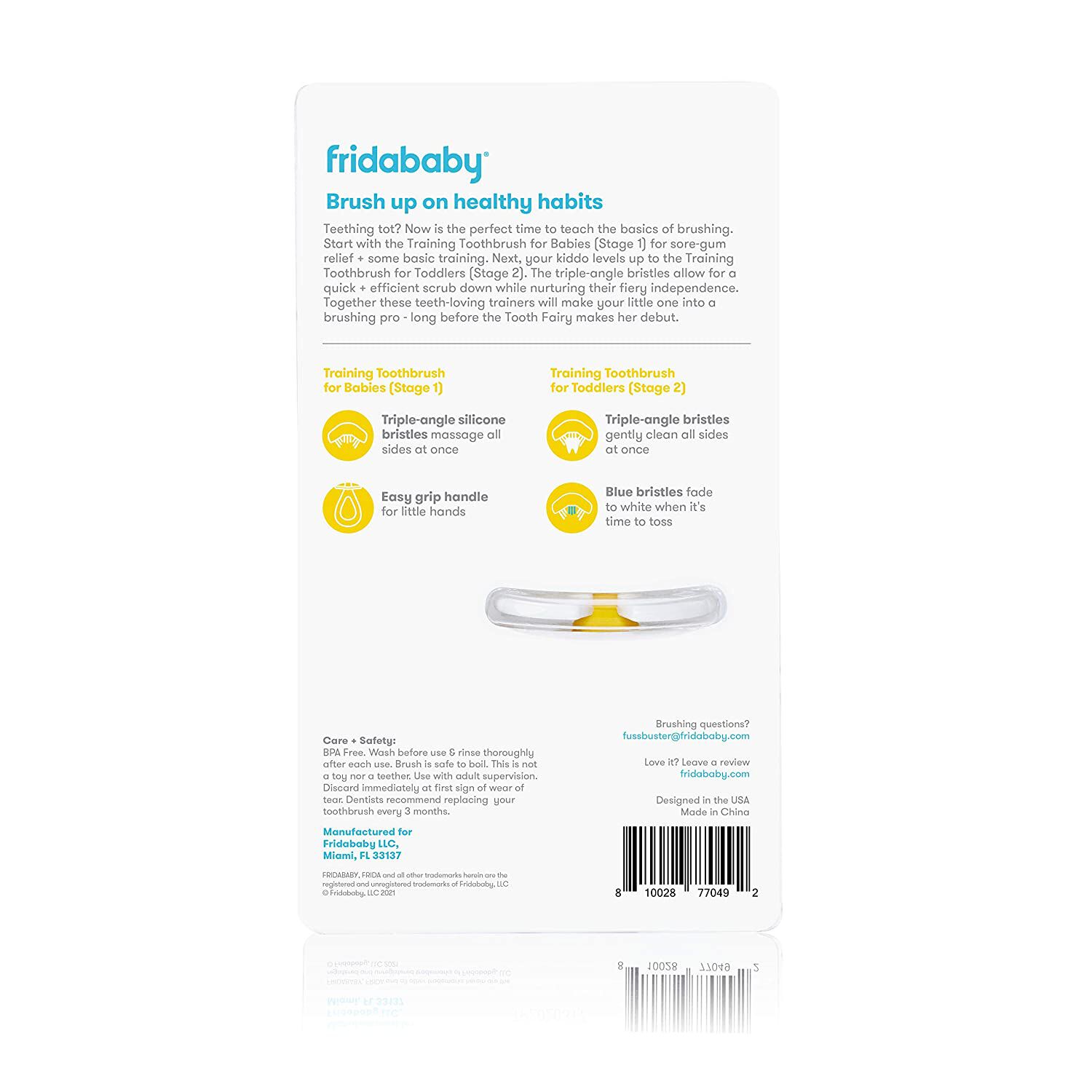 Fridababy - Grow With Me Training Toothbrush Set image number 2