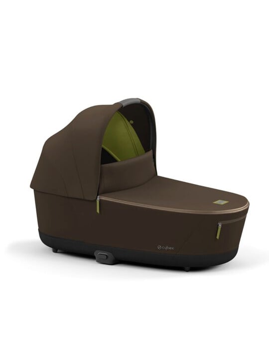 Cybex PRIAM Khaki Green Lux Carry Cot with Matt Black Frame image number 2