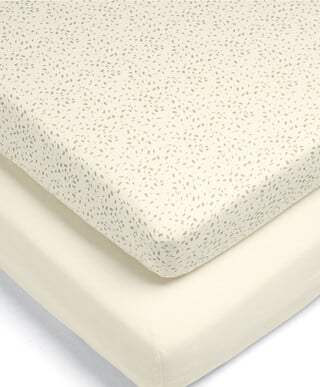 Speckle & Cream Fitted Sheets - Multipack Of 2
