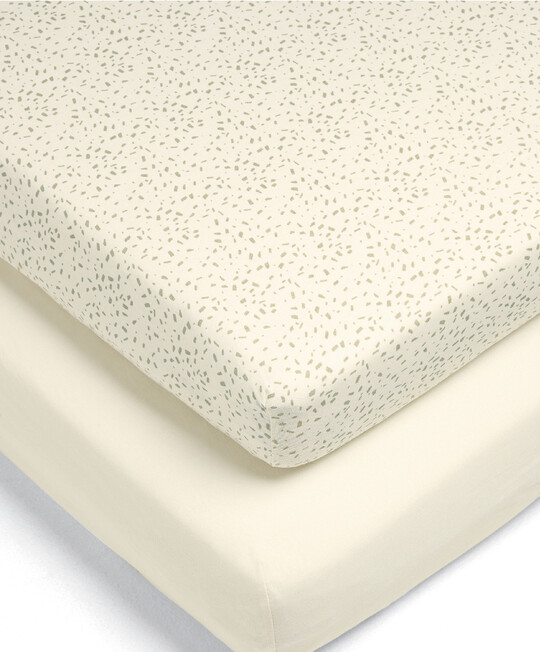 Speckle & Cream Fitted Sheets - Multipack Of 2 image number 1