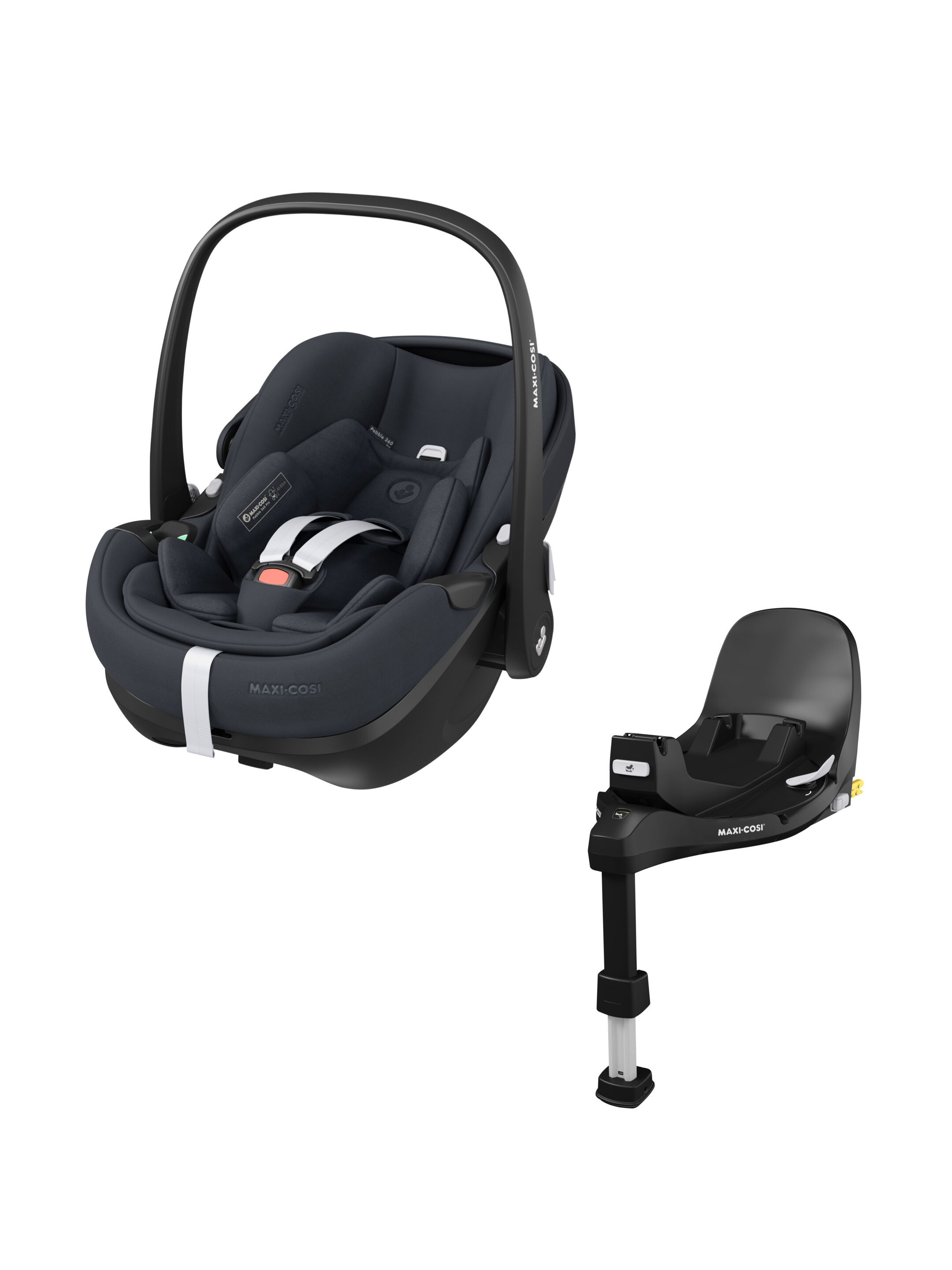 Maxi Cosi Pebble 360 Pro Car Seat - Graphite and FamilyFix 360 Pro Base image number 1