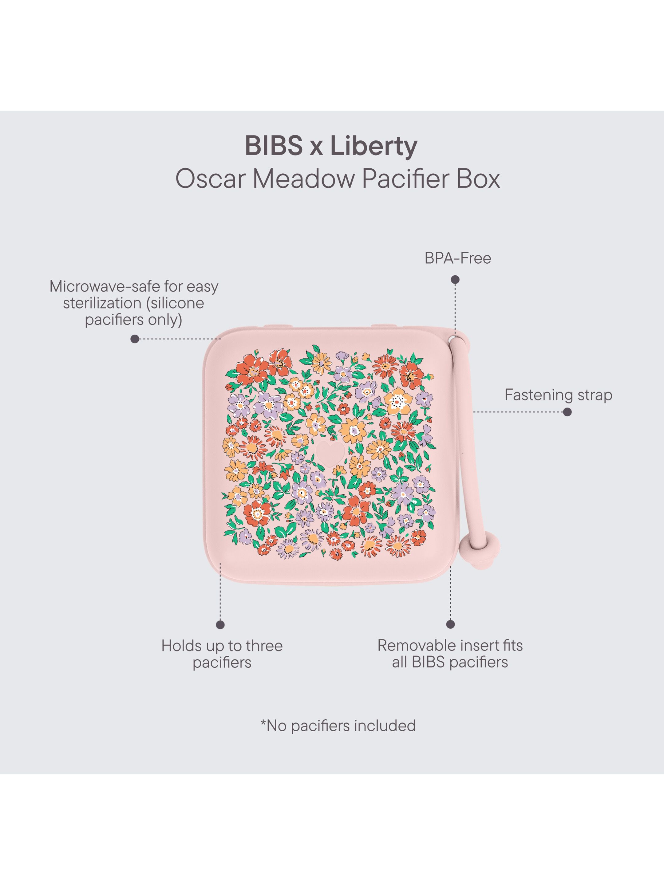 BIBS X Liberty Pacifier Box Oscar Meadow Blossom image number 4