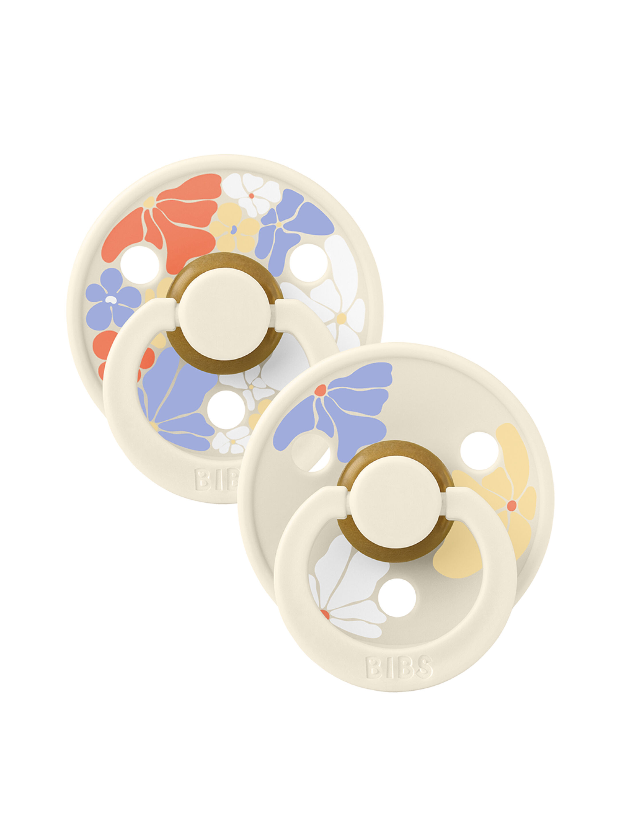 Bibs 2 Pack Colour Morning Bloom Latex S1 - Ivory Mix (0+ months) image number 1