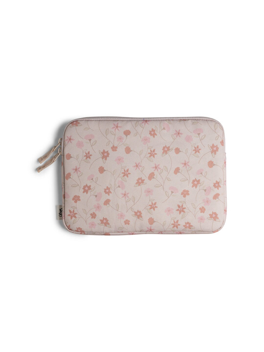 Citron Protective Ipad Sleeve with Zipper Flower image number 1