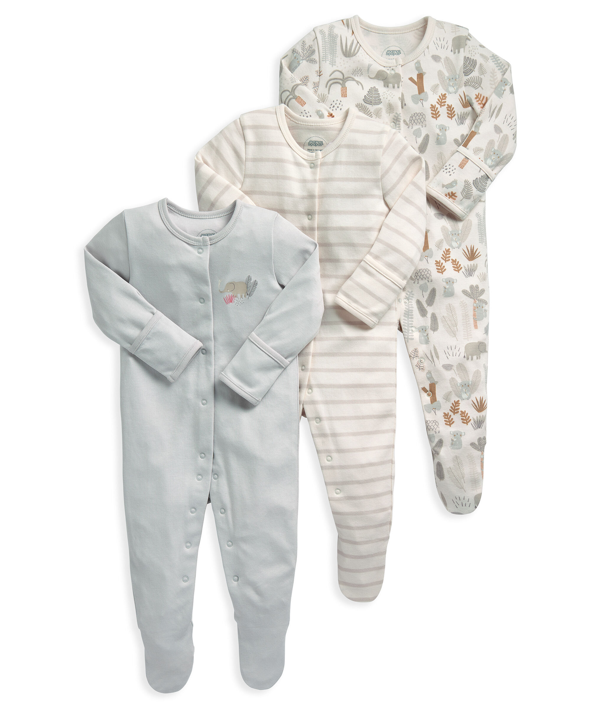 Koala Sleepsuits 3 Pack image number 1