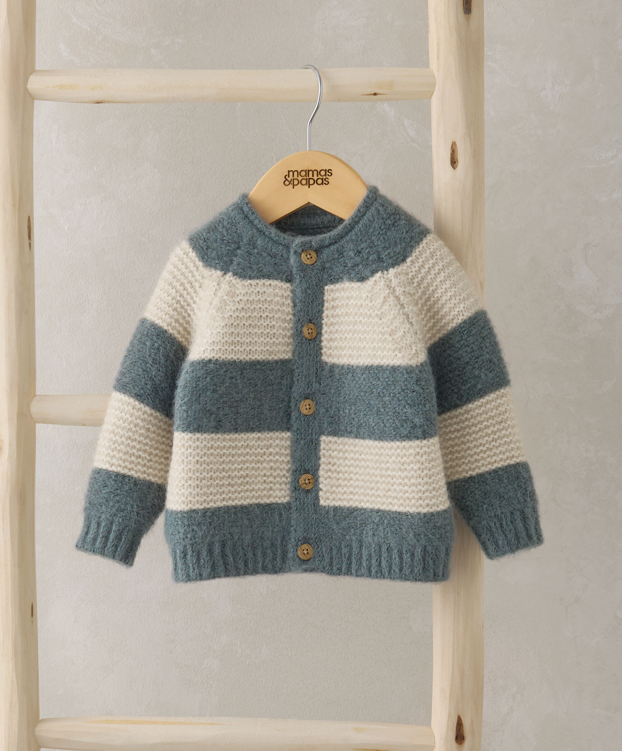 Stripe Cardigan - Blue image number 1