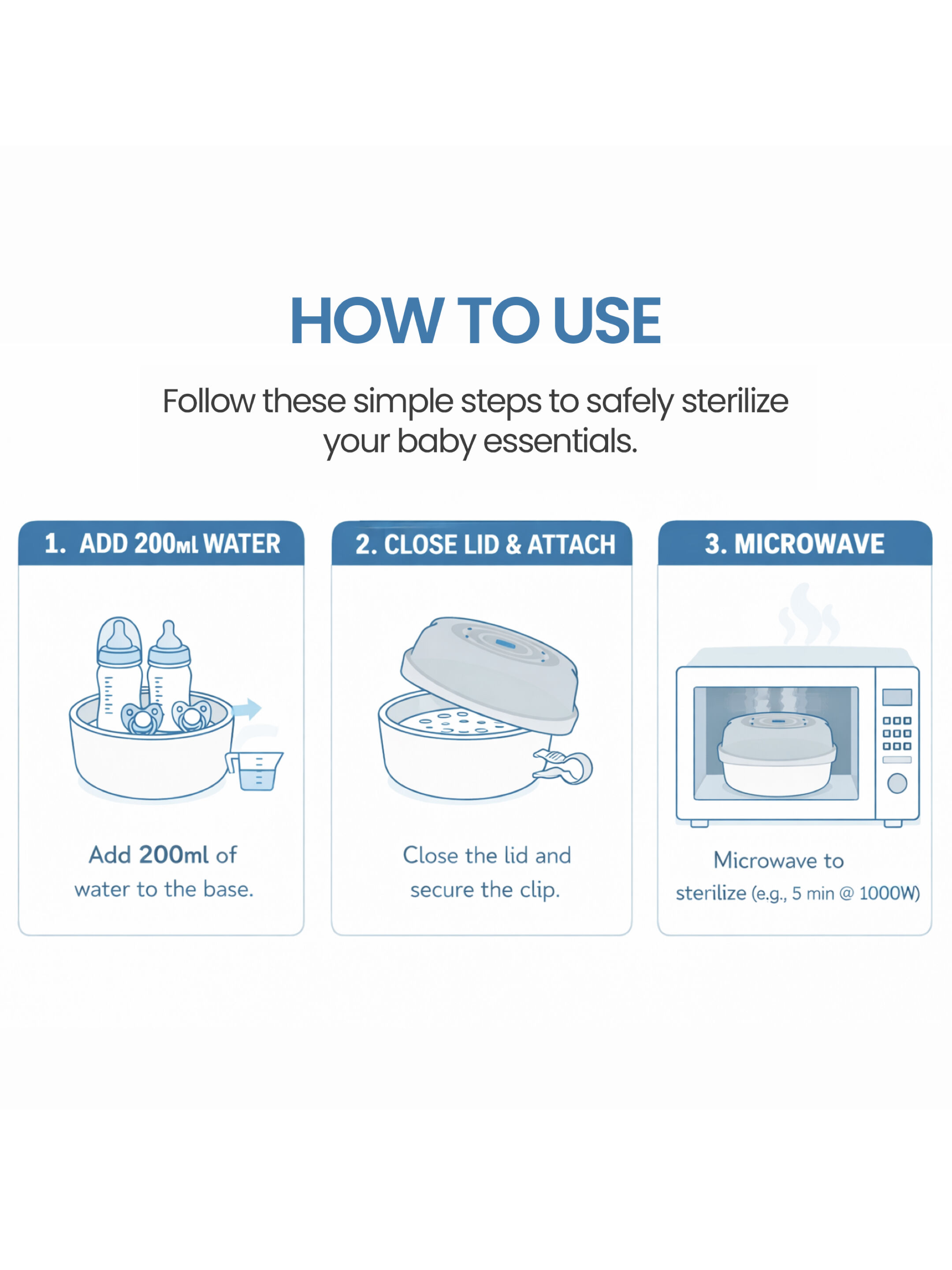 Mam Baby Microwave Steam Sterilizer  Microwave Steam Steriliser - 0 M+ |  White - Pack of 1 image number 4