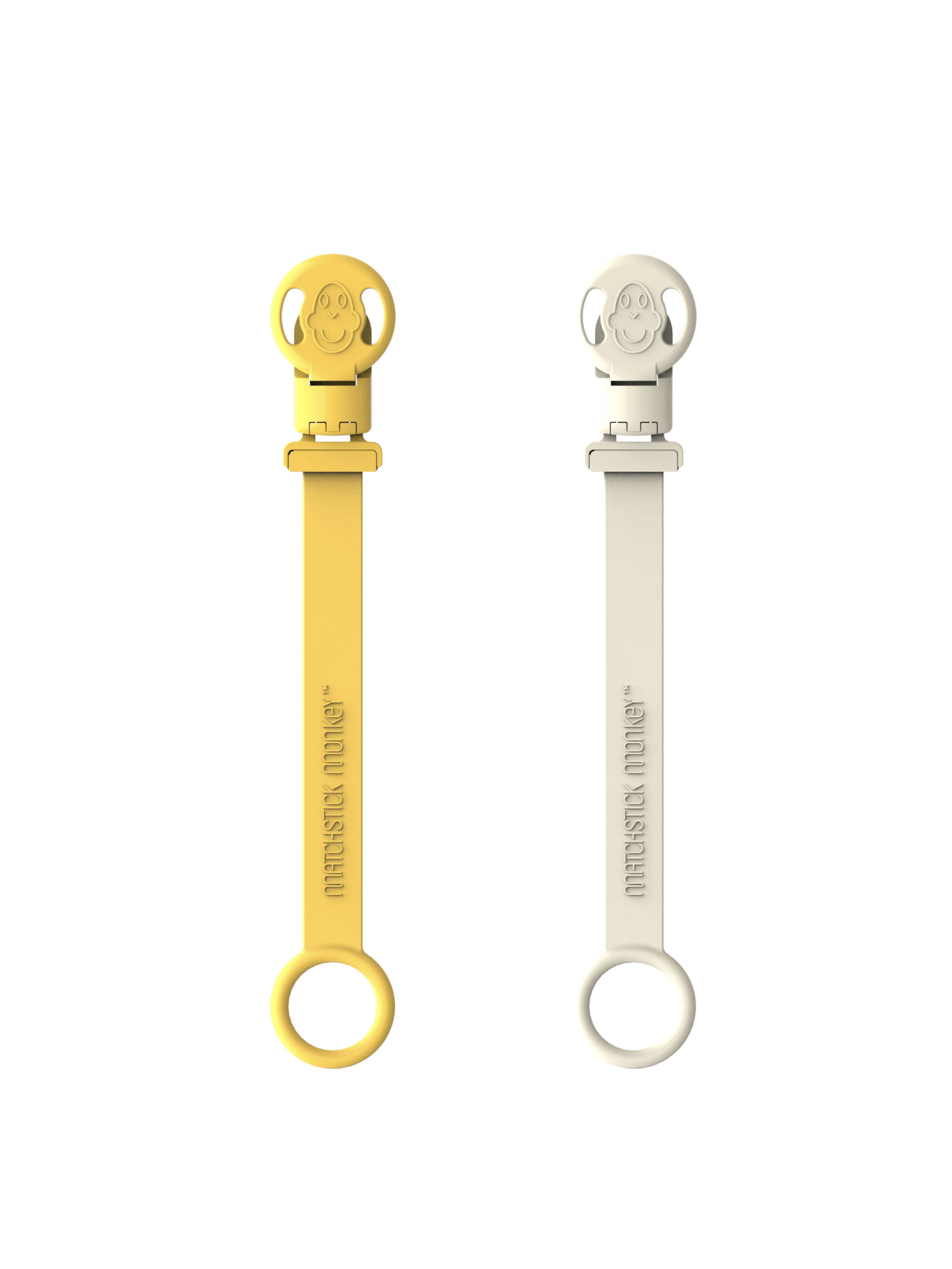 Matchstick Monkey Double Soother Clip - Lion and Giraffe image number 1