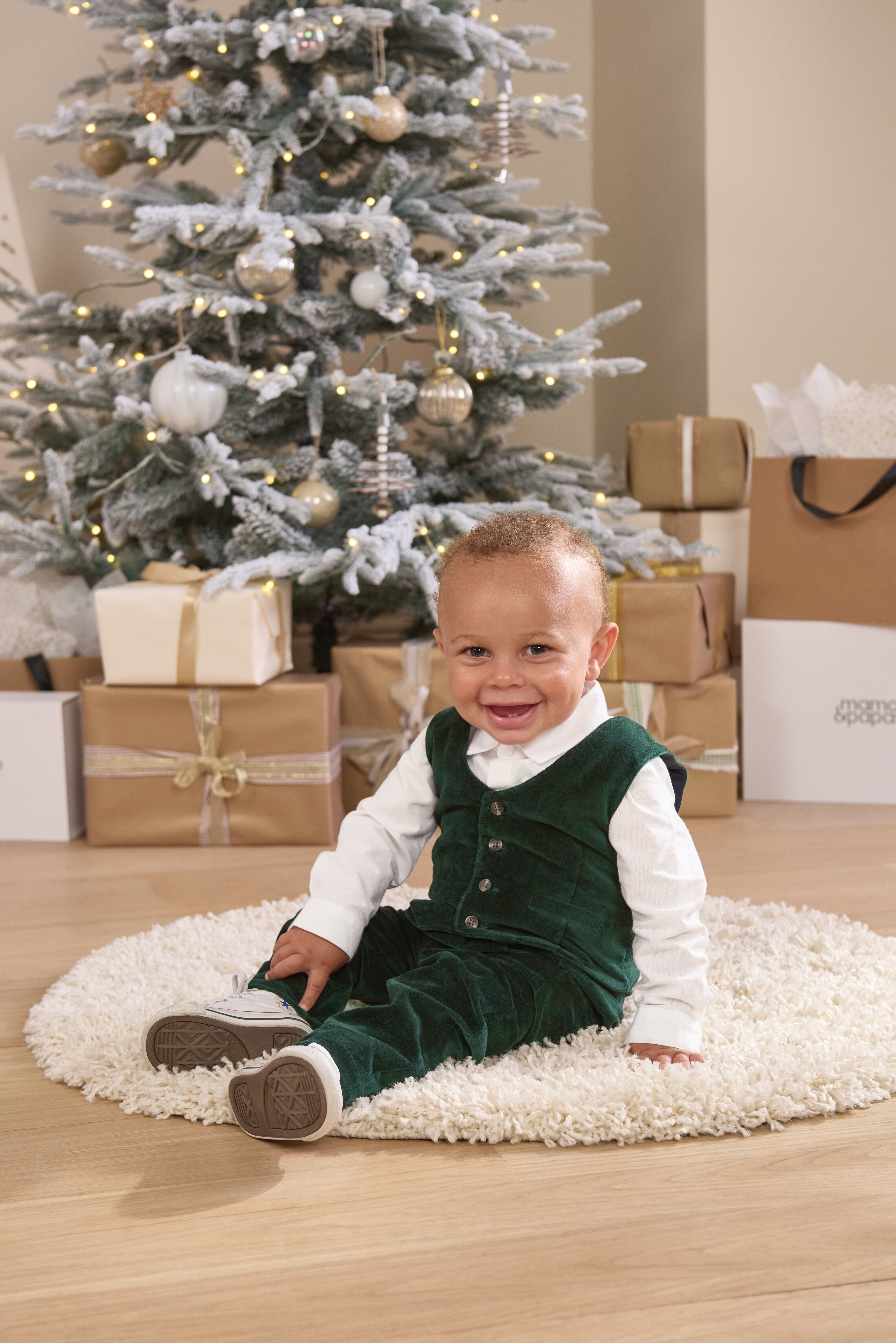 3 Piece Velour Suit Set - Emerald Green image number 9