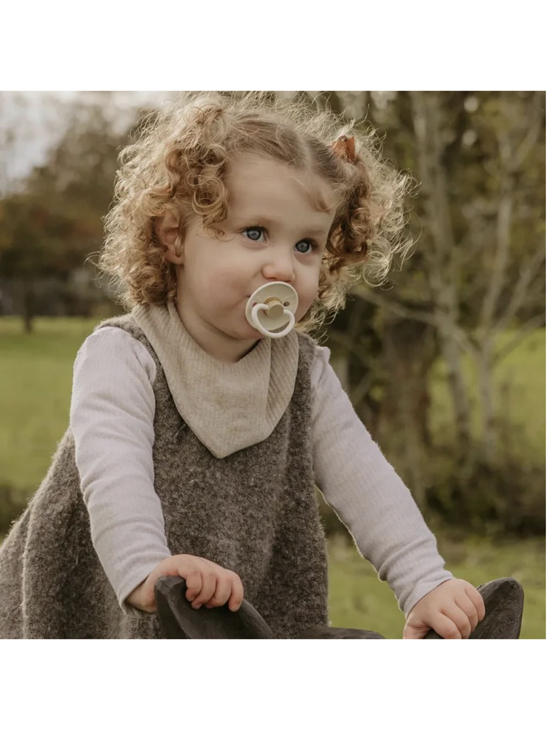 FRIGG Little Viking Silicone Baby Pacifier 6-18M 2-Pack Ocean View/Cream - Size 2 image number 6