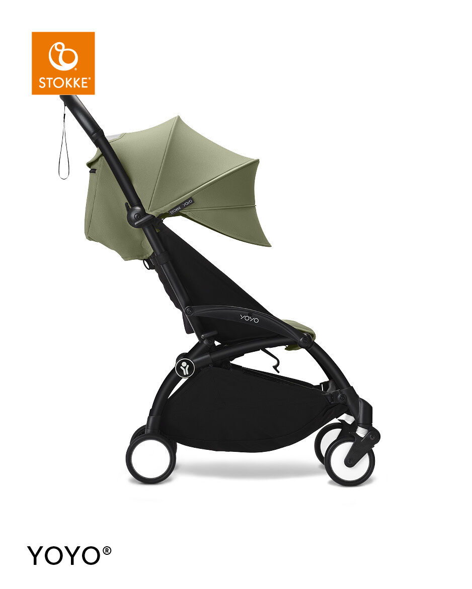 Stokke YOYO3 Black Frame with 6+ Color Pack - Olive & Cup Holder (3 Pieces) image number 2