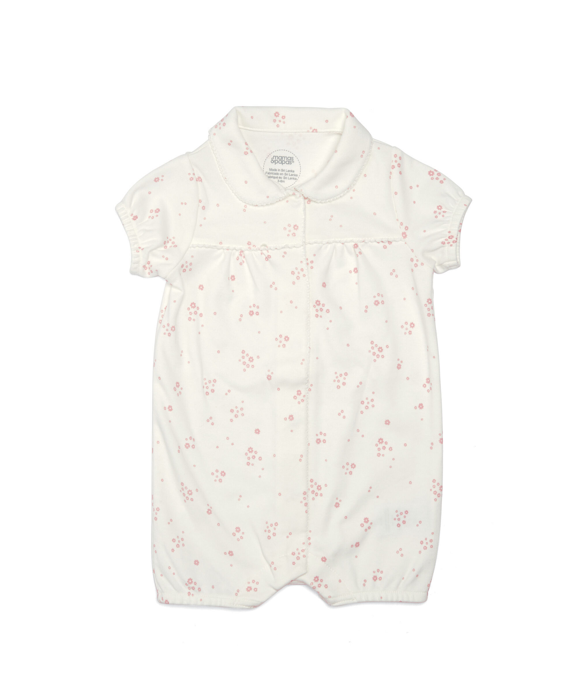 Ditsy Collar Pyjama Romper - Floral image number 1