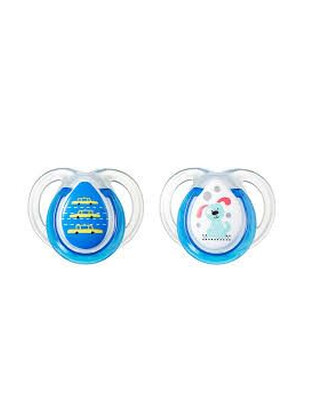 TT CTN 2X 0-6M ANY TIME SOOTHER Color:- Blue/Green