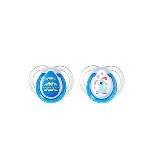 Tommee Tippee Closer To Nature Any Time Soothers 2x 0-6M, Blue/Green image number 1