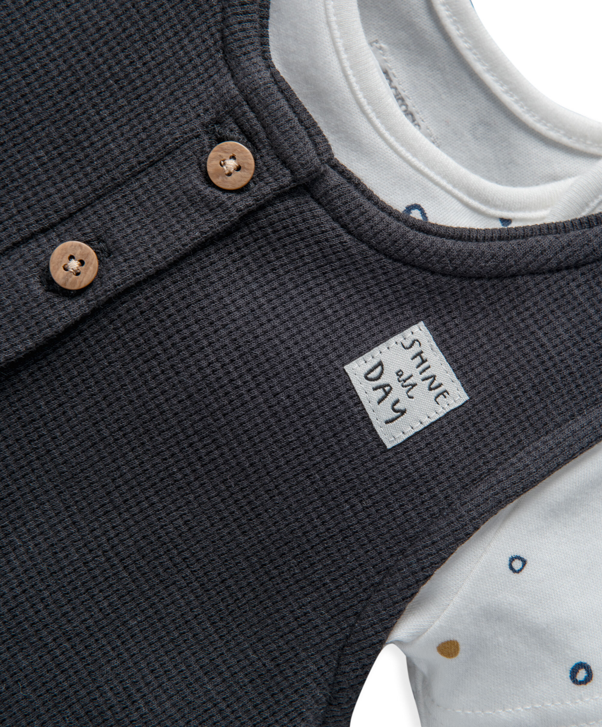 Dungaree & Bodysuit 2 Piece Set image number 4