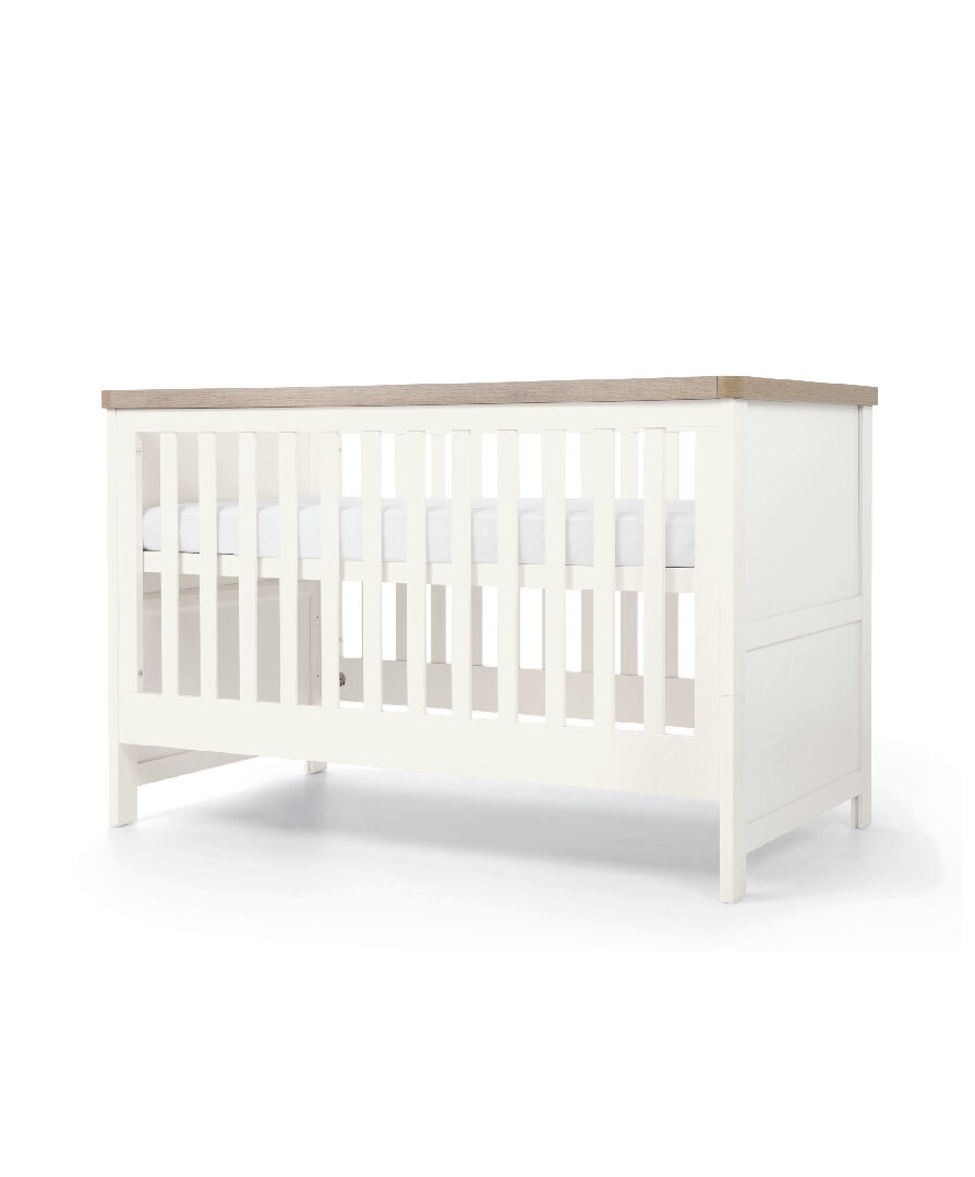 Buy Keswick Baby Cot Bed White Oak Baby Beds & Cots Mamas & Papas KSA