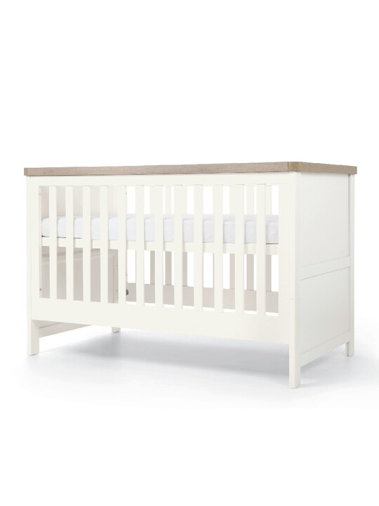 Keswick Baby Cot Bed White Oak image number 3