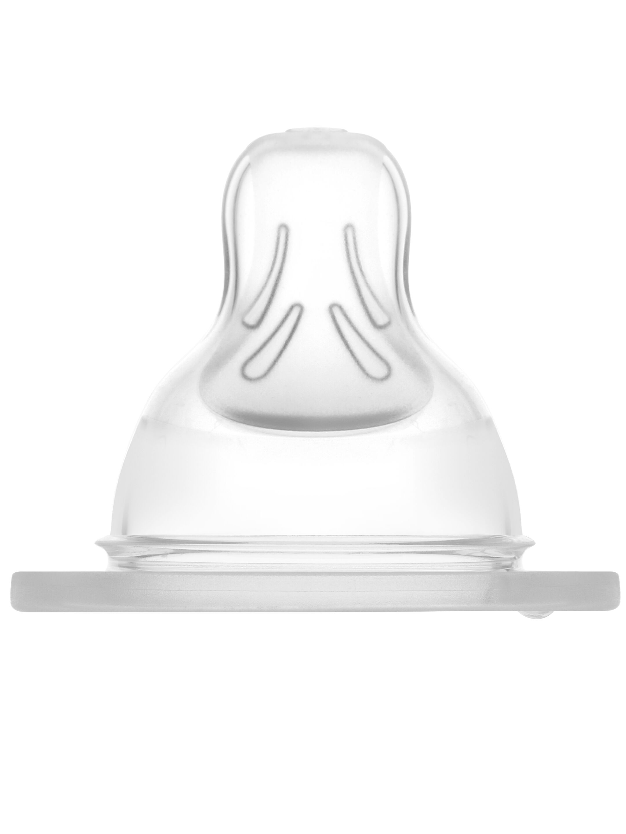 Mam Baby Teat Size 2 Silicone Teat/Spout - 2 M+ | Clear  Clear  - Pack of 2 image number 2