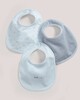 3 pack Loved Bibs Blue- One size image number 1