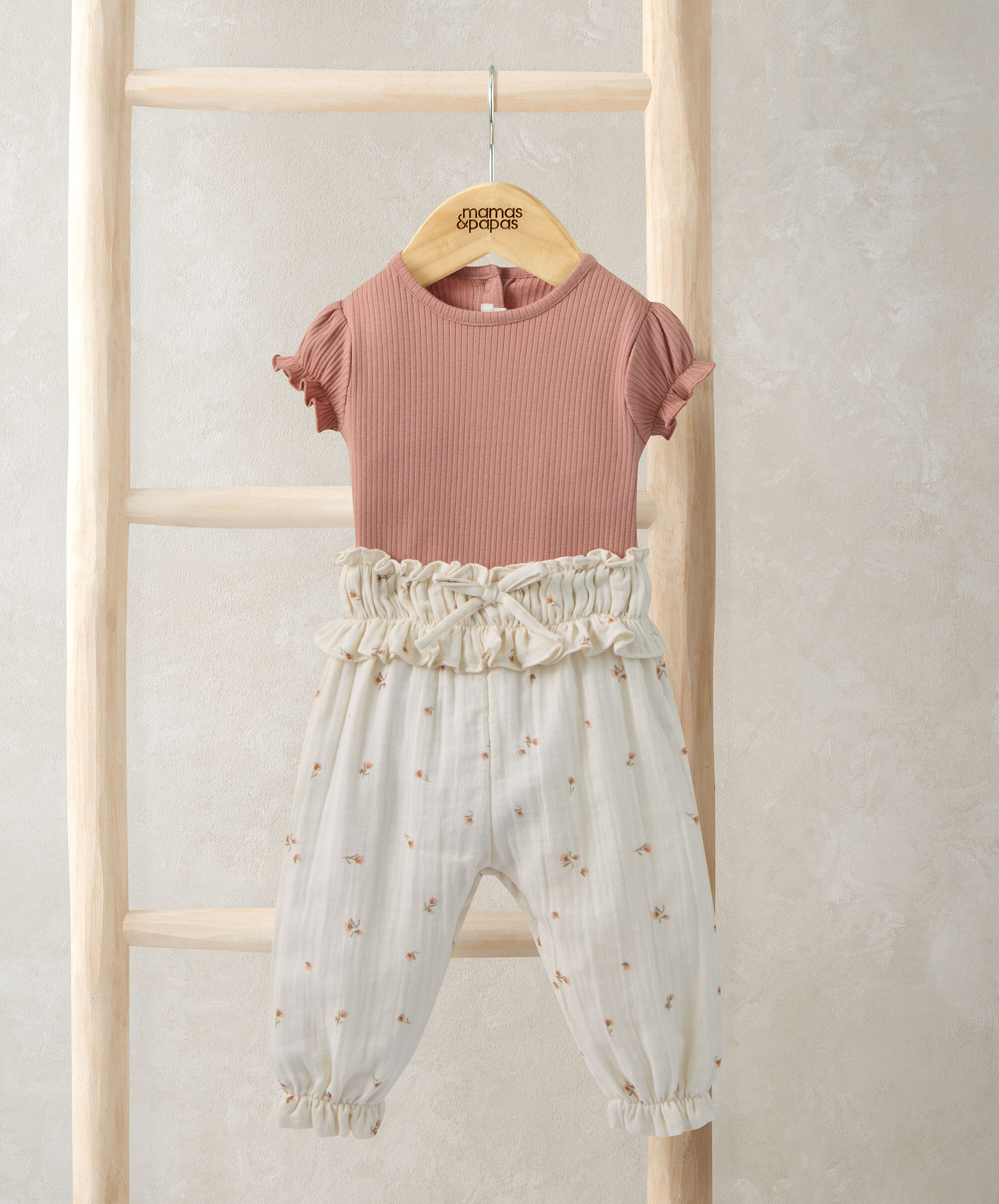 Peony Bodysuit & Trousers Outfit Set image number 2