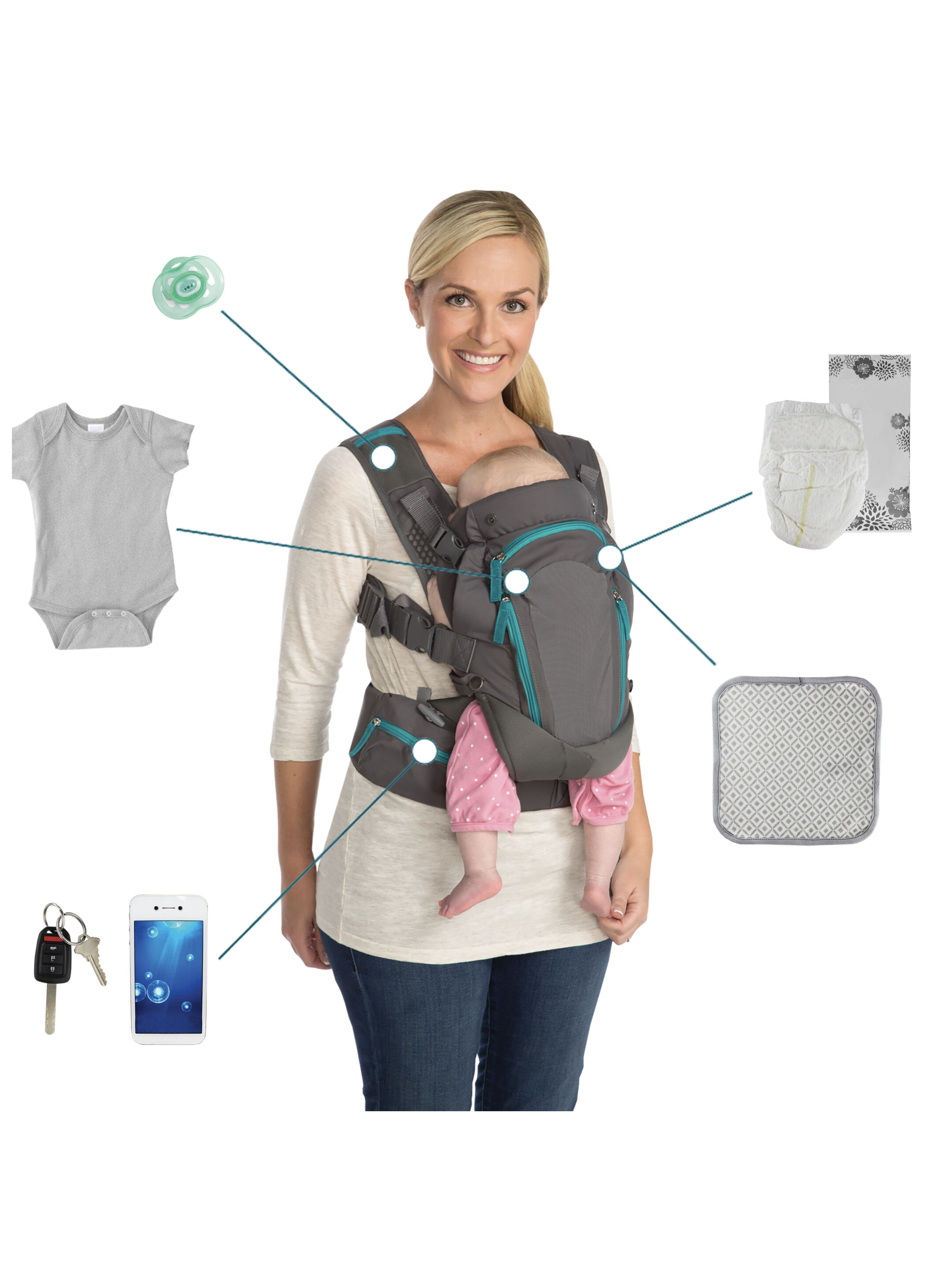 Infantino Carry On Multi-Pocket Carrier image number 4