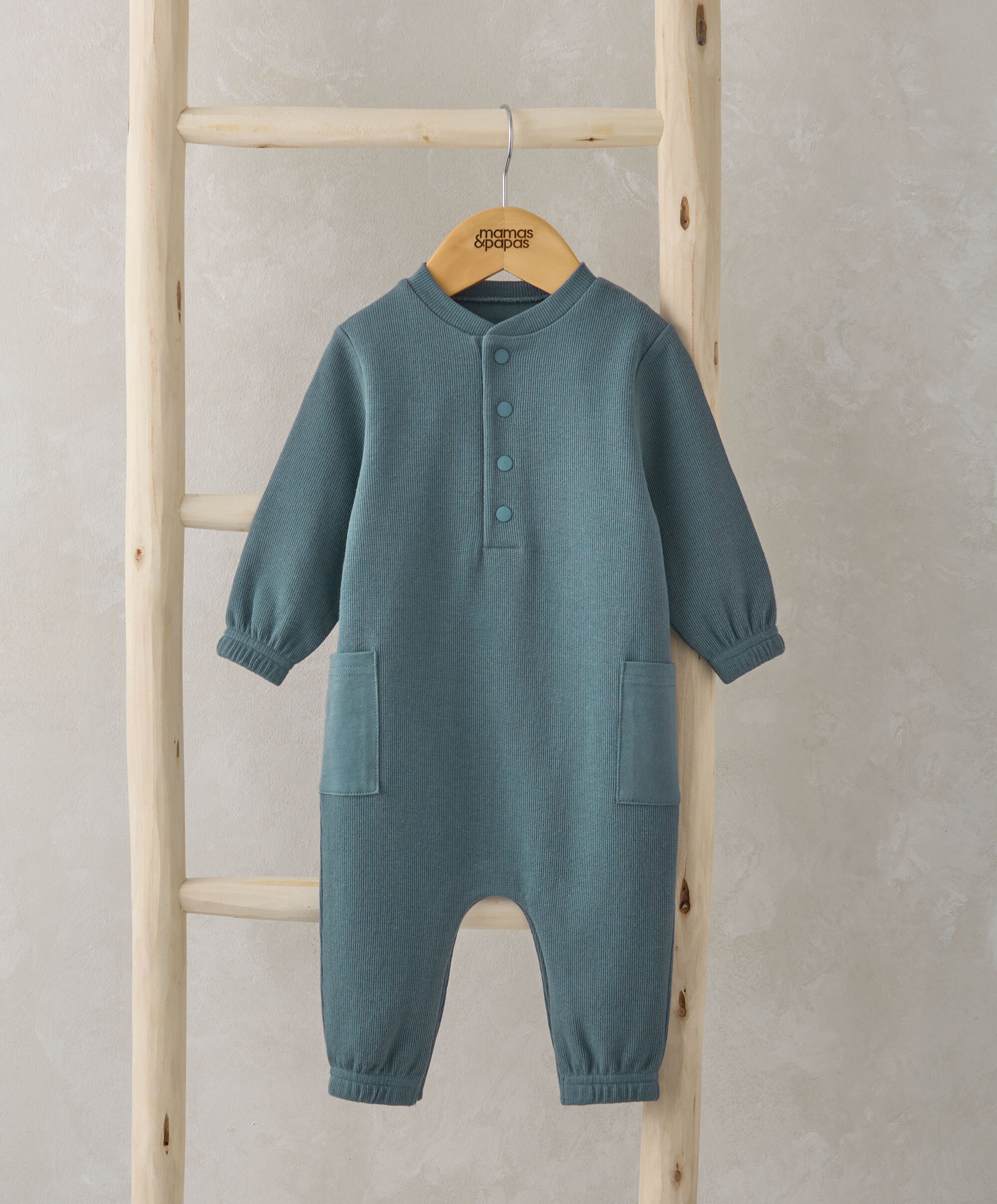 Pocket Romper - Blue image number 1
