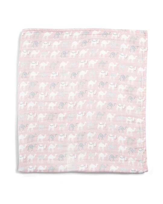 Muslin Blanket - Camel Pink image number 2