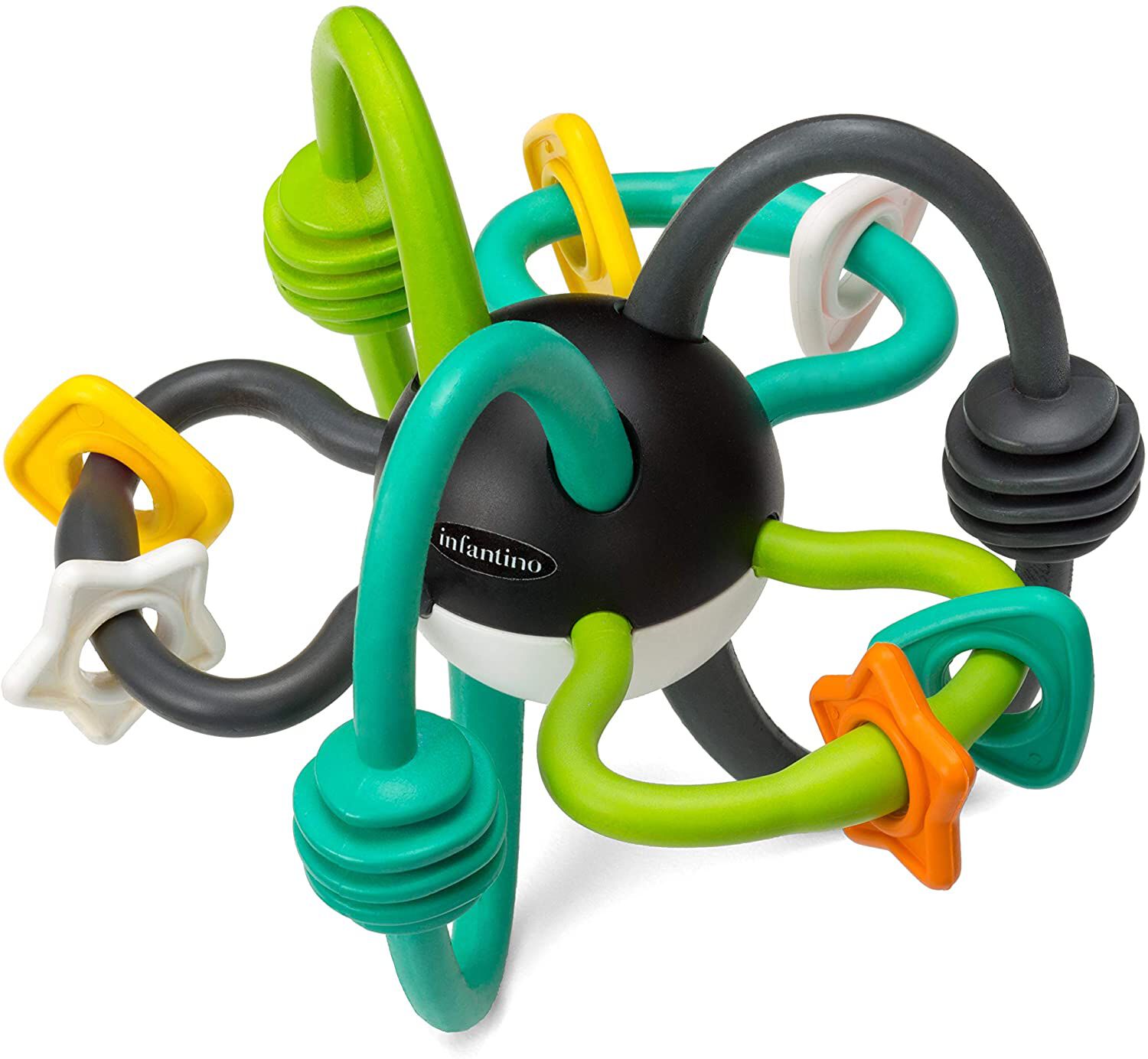 INFANTINO SHAKE &amp; TEETHE FLEXIBLE RATTLE BALL