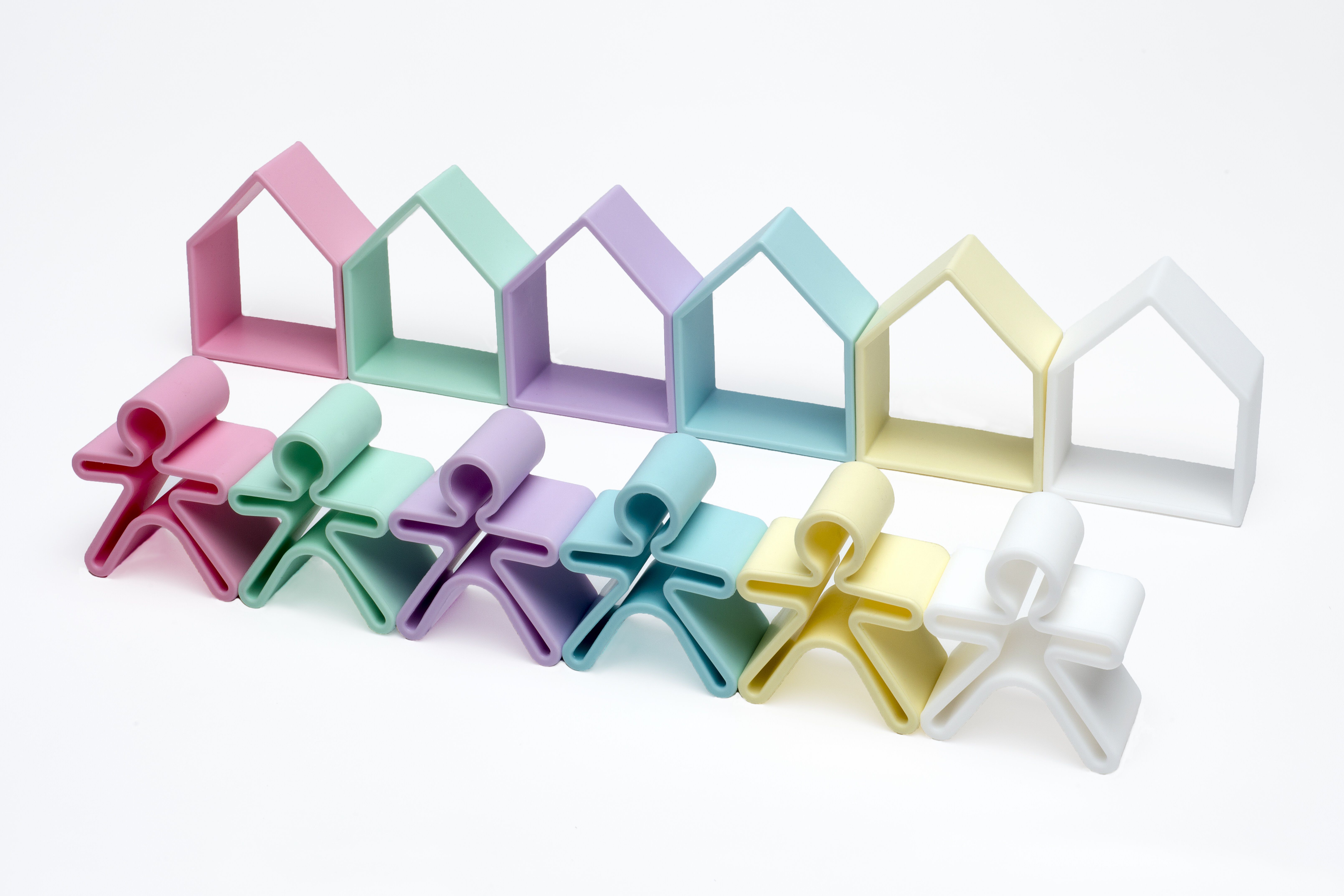 Dena 6 Kids + 6 Houses Pastel image number 1