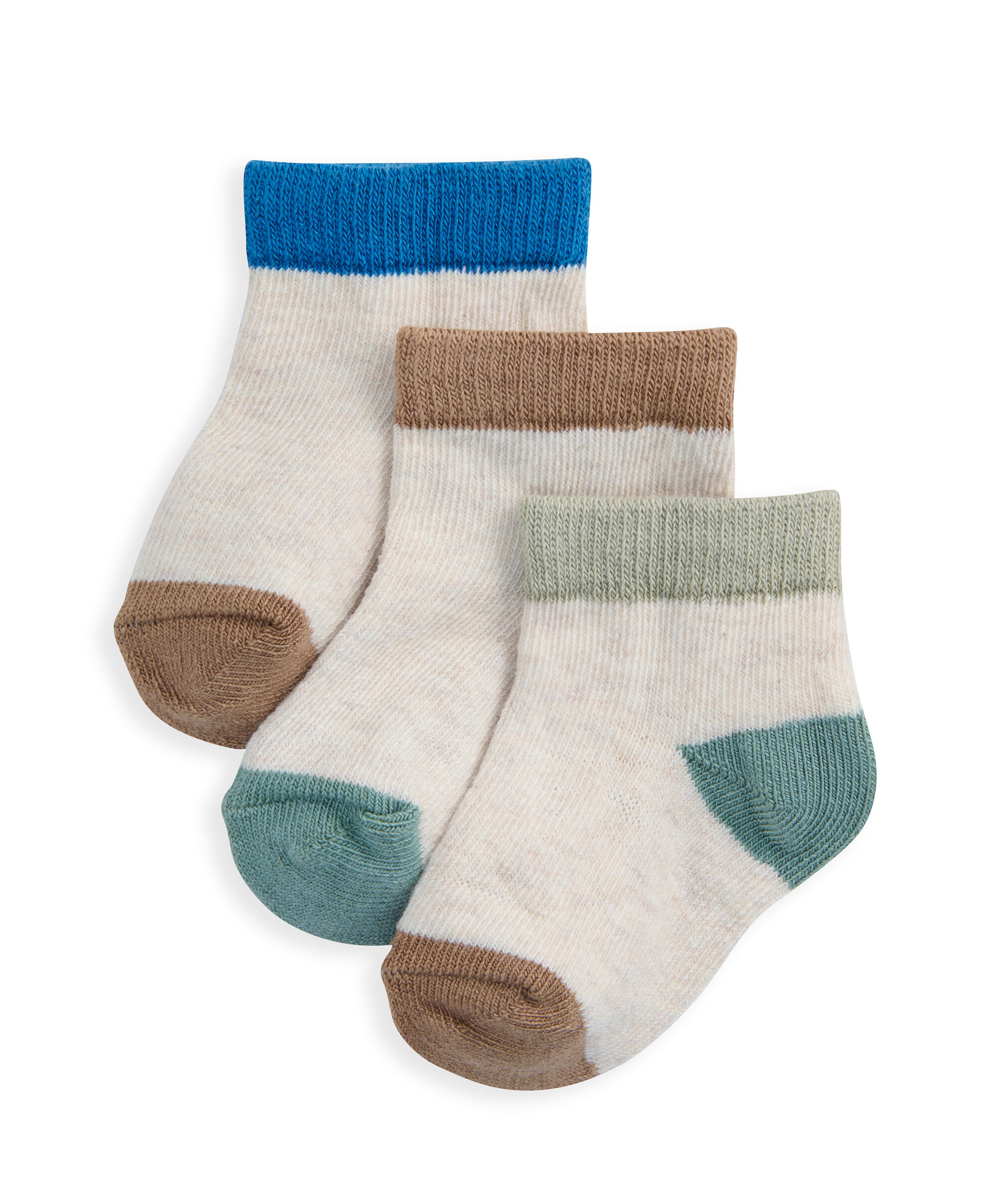 Mixed Colour Socks (Pack of 3) image number 1