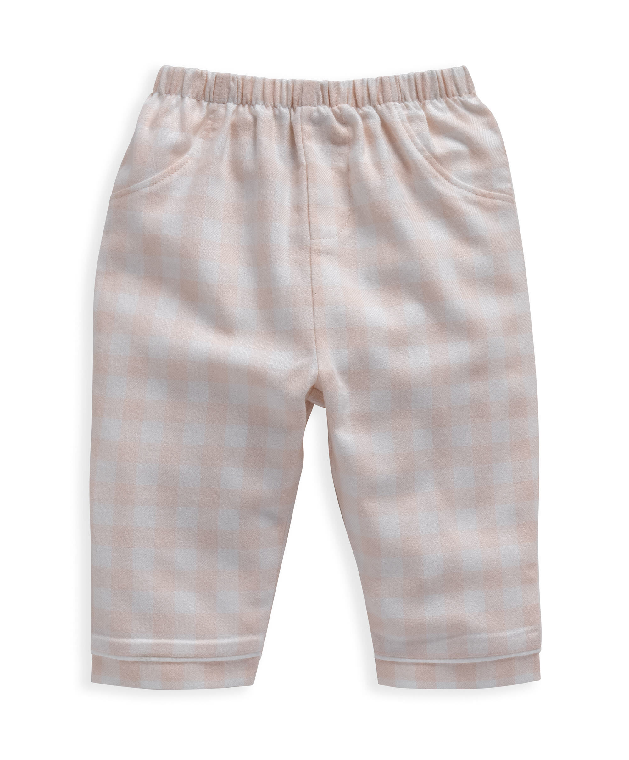 Pink Gingham Woven Pyjamas image number 7