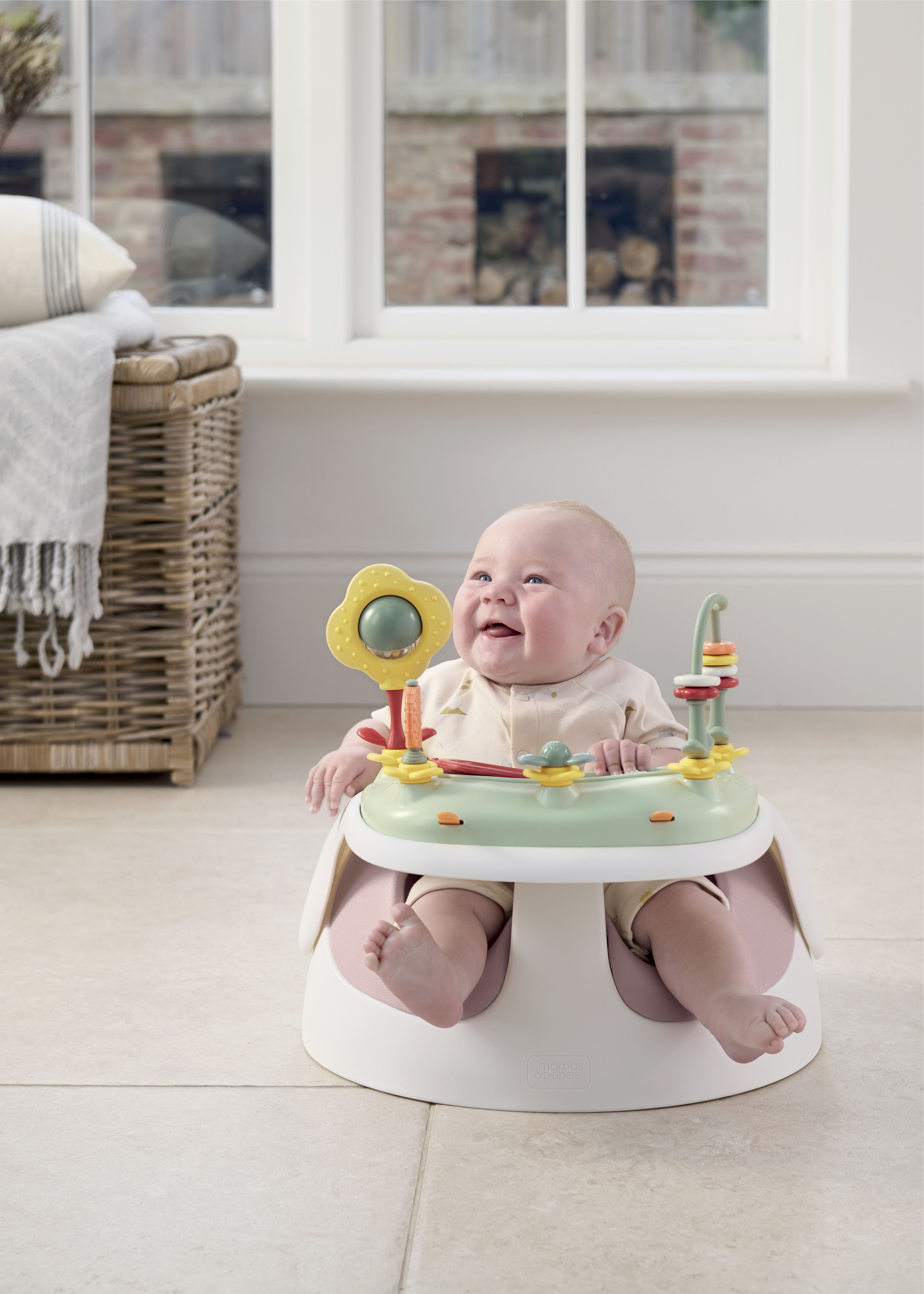 Baby Snug & Activity Tray - BLOSSOM
