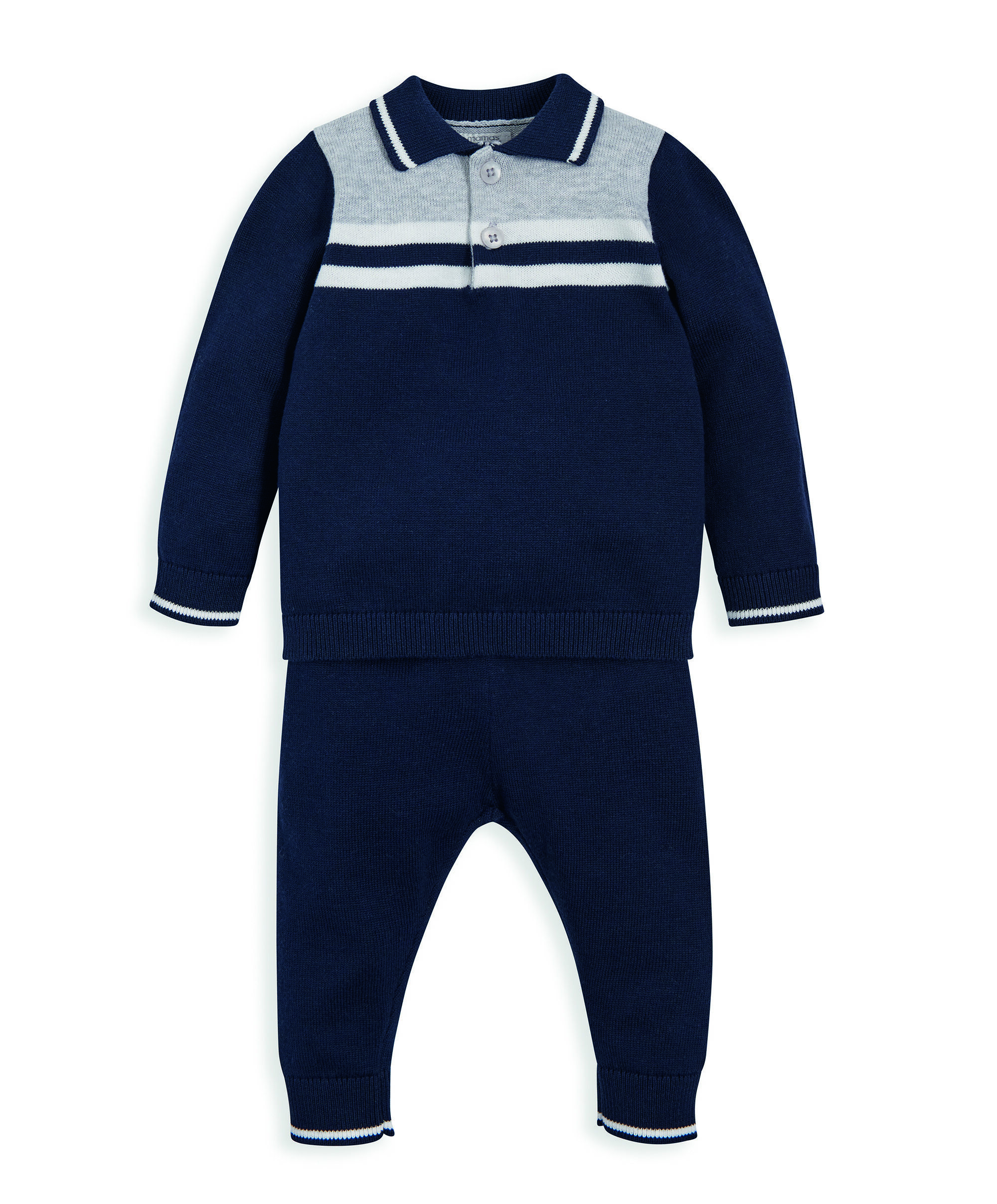 2 Piece Navy Knit Set image number 2