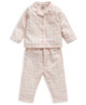 Pink Gingham Woven Pyjamas image number 1
