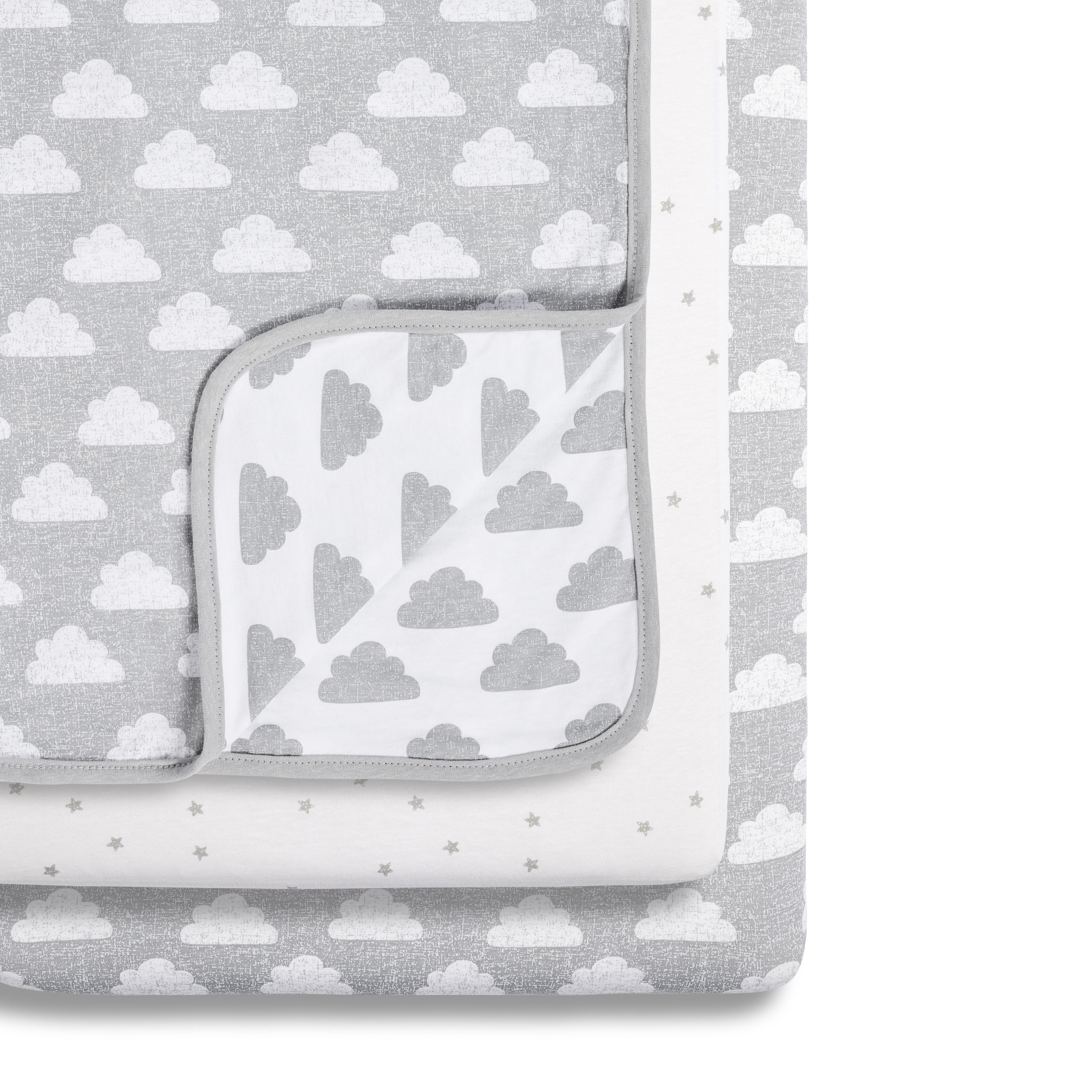 Snuz 3pc Crib Bedding Set &ndash; Cloud Nine image number 1