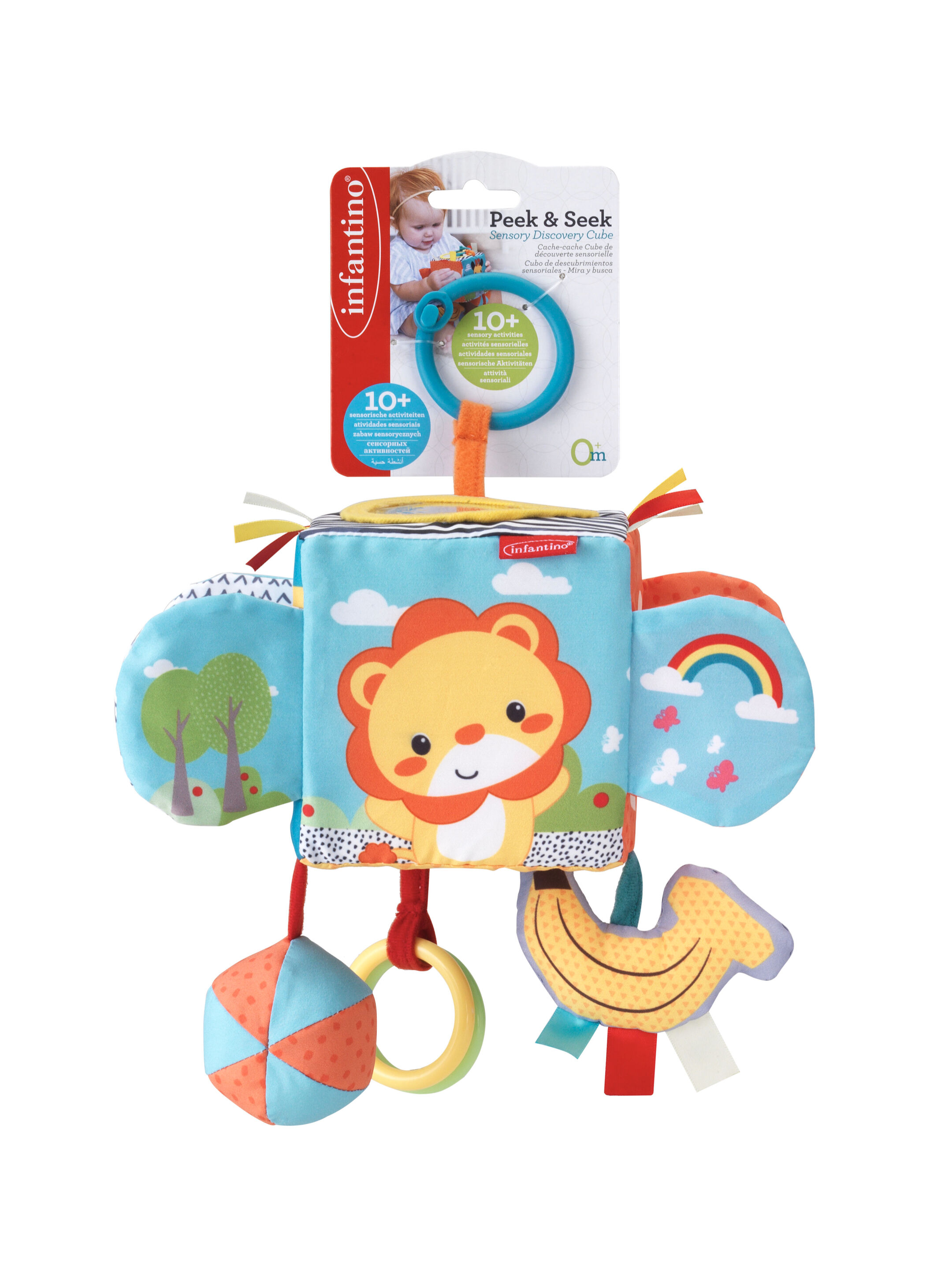 Infantino Peek & Seek Sensory Discovery Cube image number 1