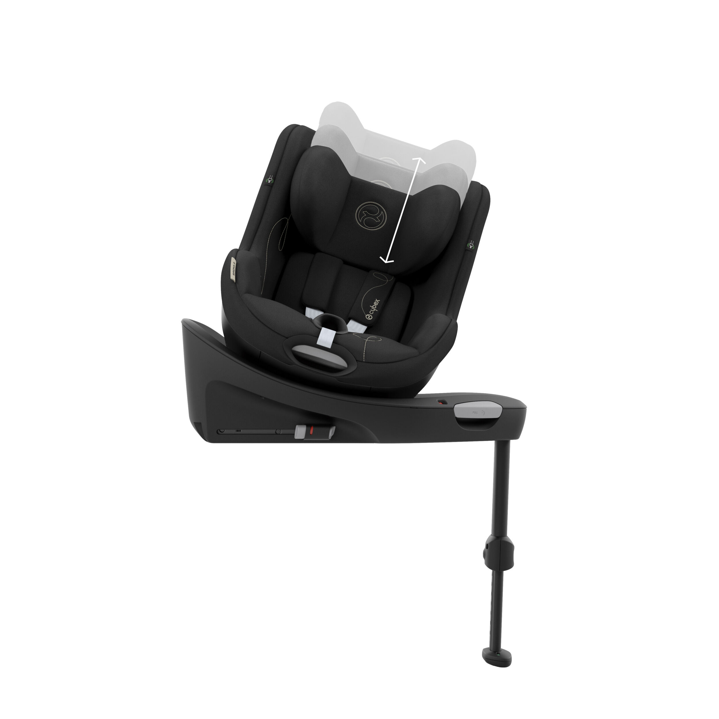 Cybex Sirona Gi i-Size Toddler Car Seat - Moon Black (from 3 Months - 4 Years/19 kg approx) image number 4