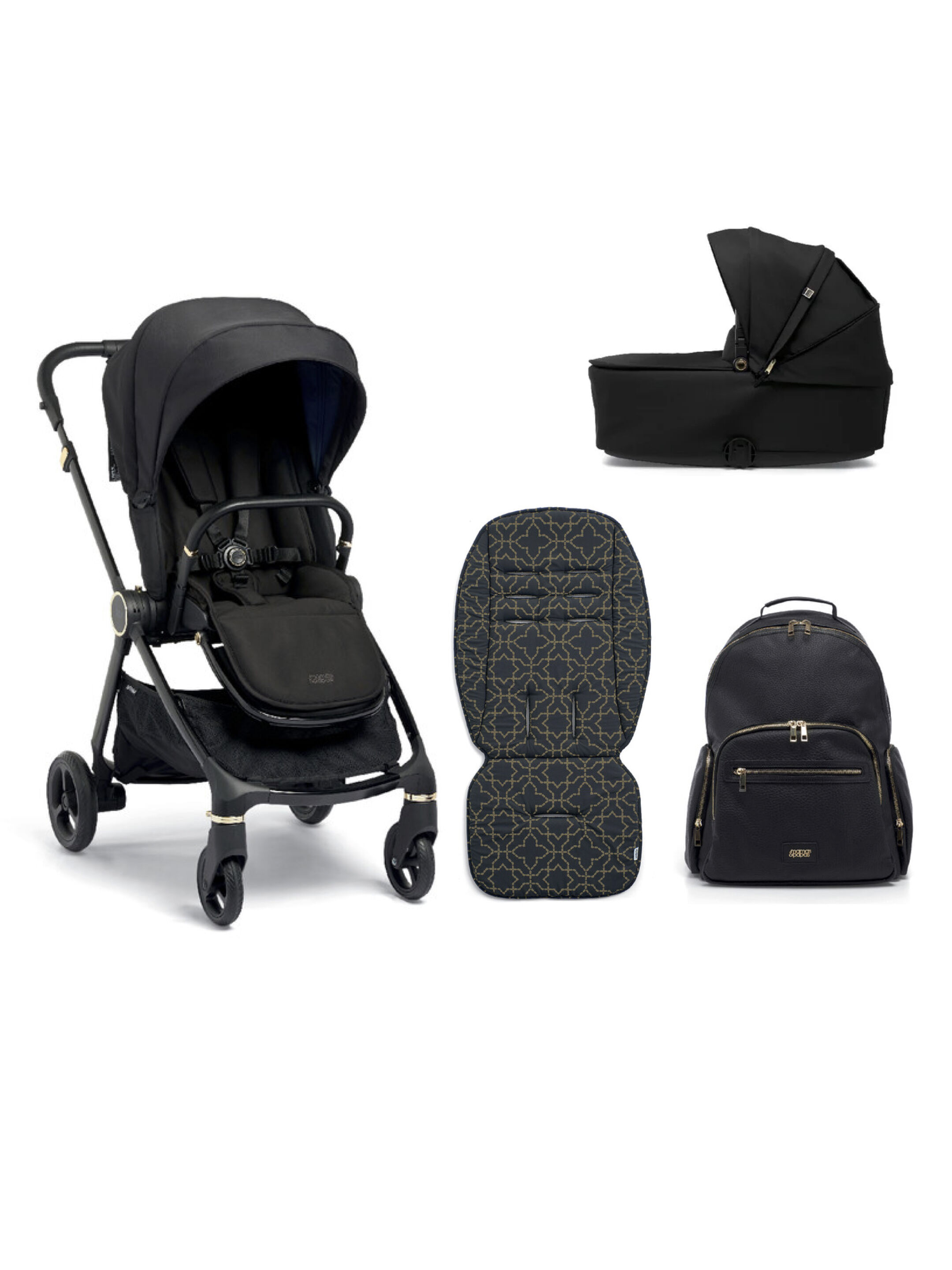 Strada 4 Piece Bundle with Changing Bag - Black Diamond image number 1