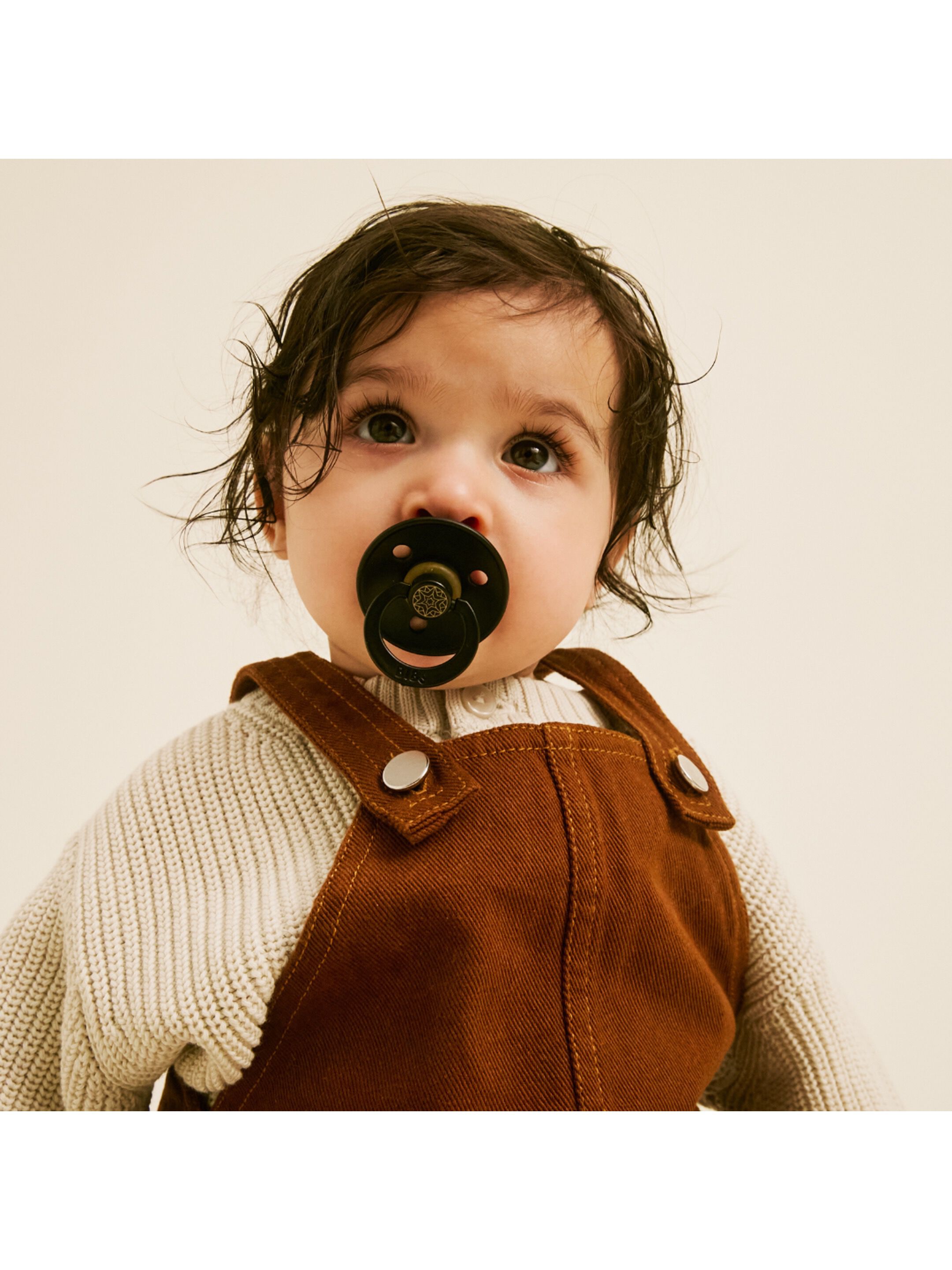 BIBS Pacifier Studio Colour 2 PACK Layl Latex Size 2 Black Gold image number 6
